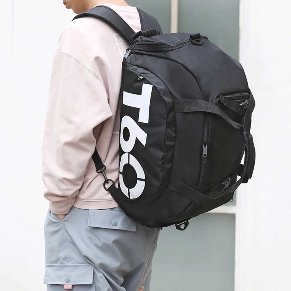 Sports fitness bag waterproof fitness bag mens large capacity dry wet separation fitness bag W240906