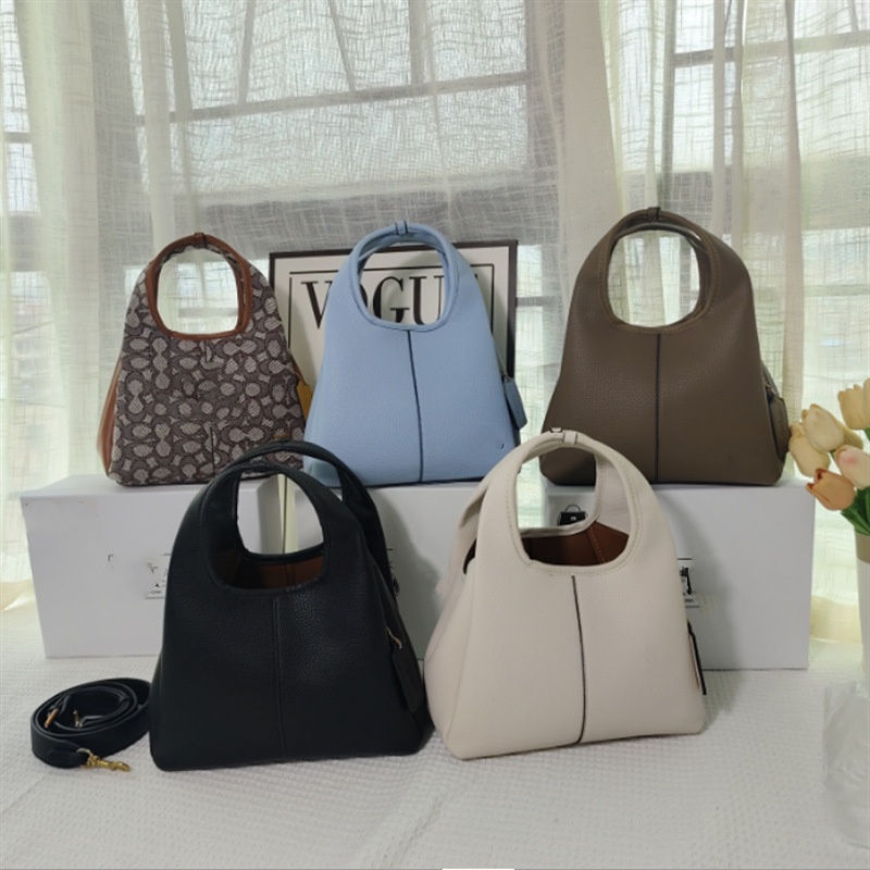 Women's Lana High Quality Large Brand Leather Crossbody Bag Blue Color Single Shoulder Simple Small C Bag Soft Crossbody Pouch