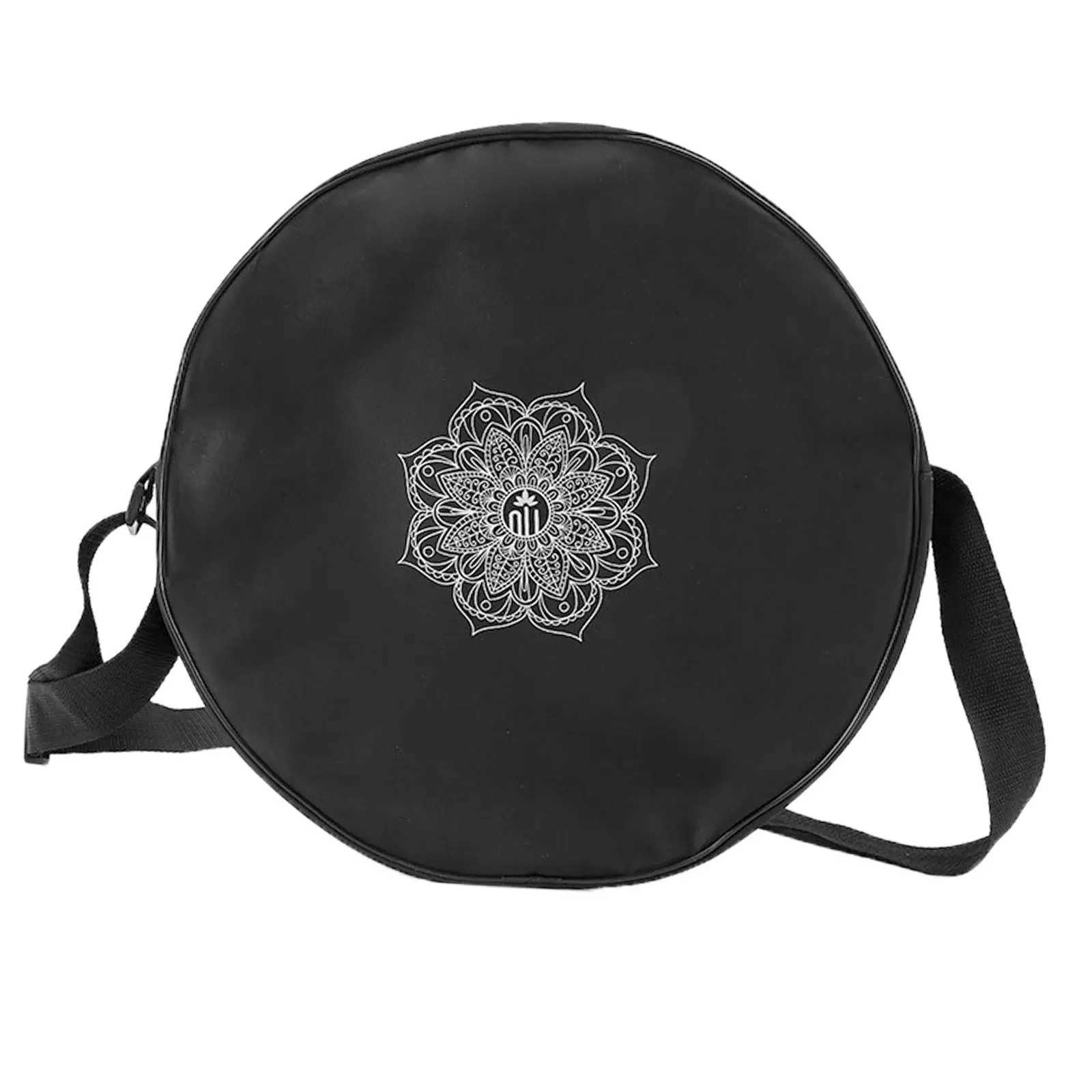 Home>Products>Yoga Wheel>Nylon Black Mandala Flower>Round Yoga Bag W240906