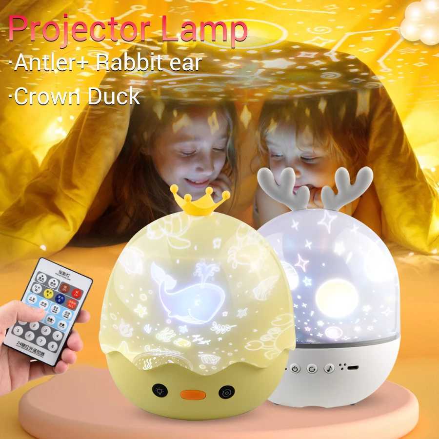 Starry Sky Projector Night Light Rechargeable Project Night Light with Speaker Room Bedlight Home Decoration Childrens Gift W240816