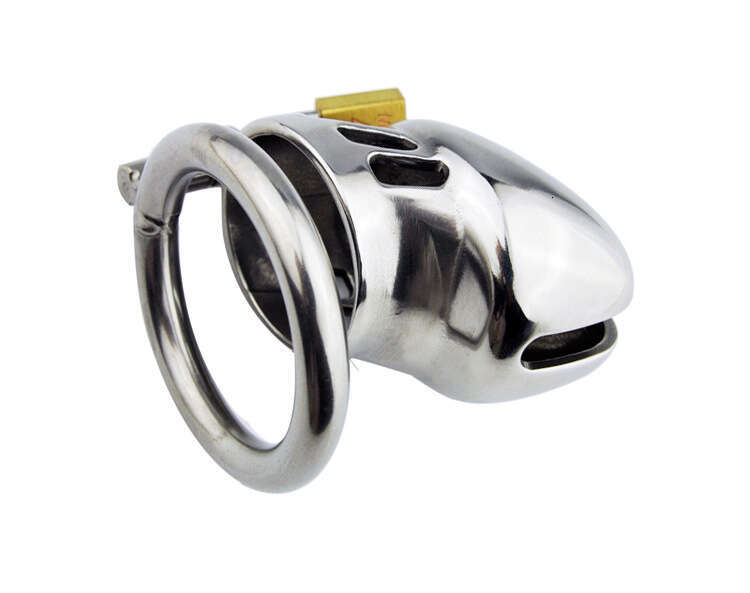 Prison bird genuine male chastity belt stainless steel metal chastity chicken cage adult product A077