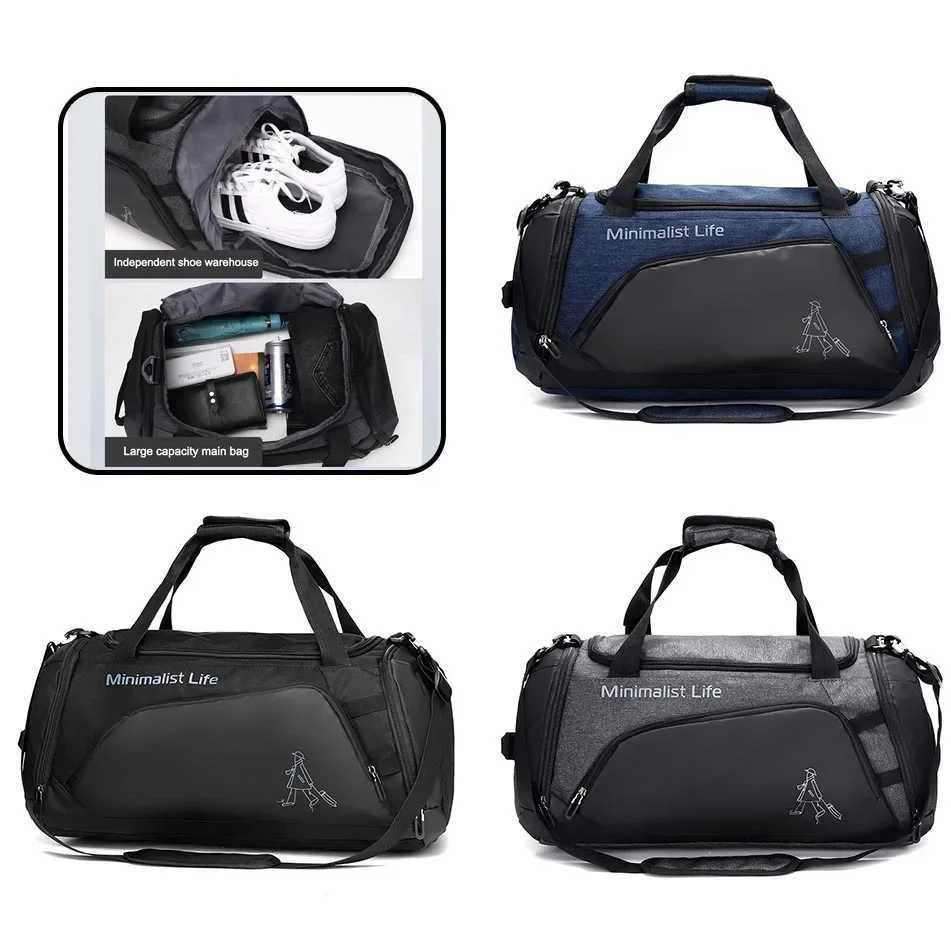 Fitness Bag Waterproof Fitness Bag Mens Outdoor Fitness Portable Fitness Bag Ultra Light Multi functional Yoga Sports Travel Backpack W240906