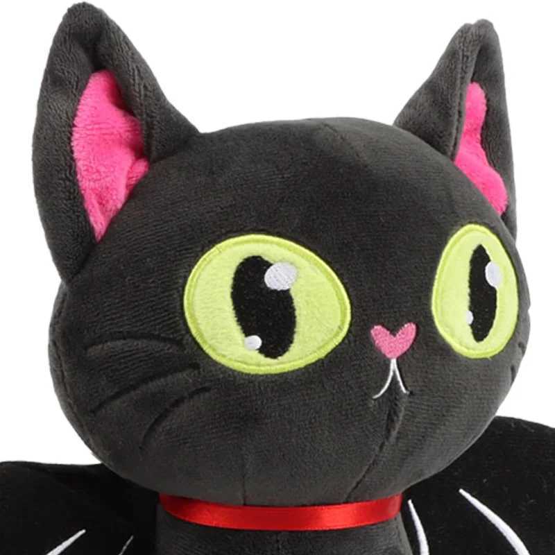 28cm Halloween Black Cat Plush Toy Halloween Black Cat Plush Toy Life Plush Cat Stuffed Animal Toy Halloween Decoration W240821