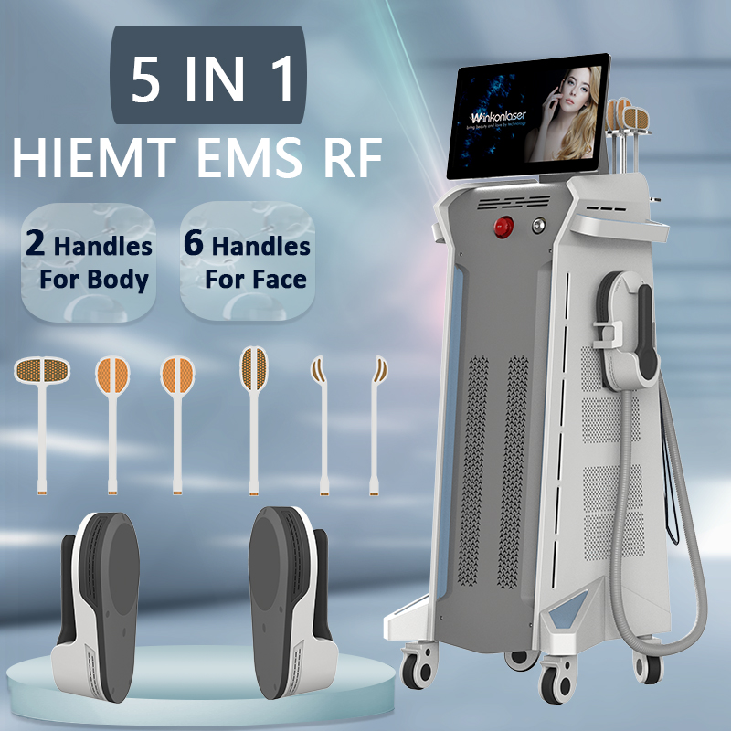 FDA CE approved EMS machine weight loss HIEMT sculpt neo body shape device with 8 handles for body and face