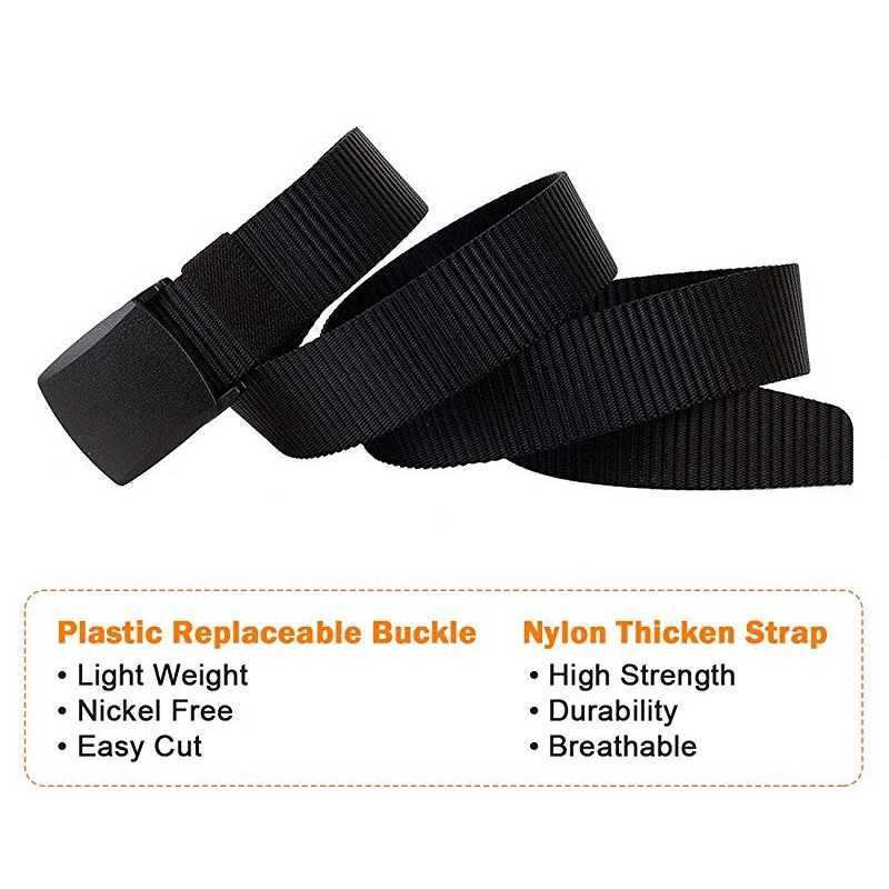 Military automatic buckle nylon strap outdoor hunting multifunctional tactical canvas strap high-quality mens strap W240905