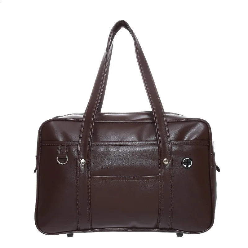 Japanese teenage high school student shoulder bag handbag JK uniform waterproof briefcase PU commuting 240906