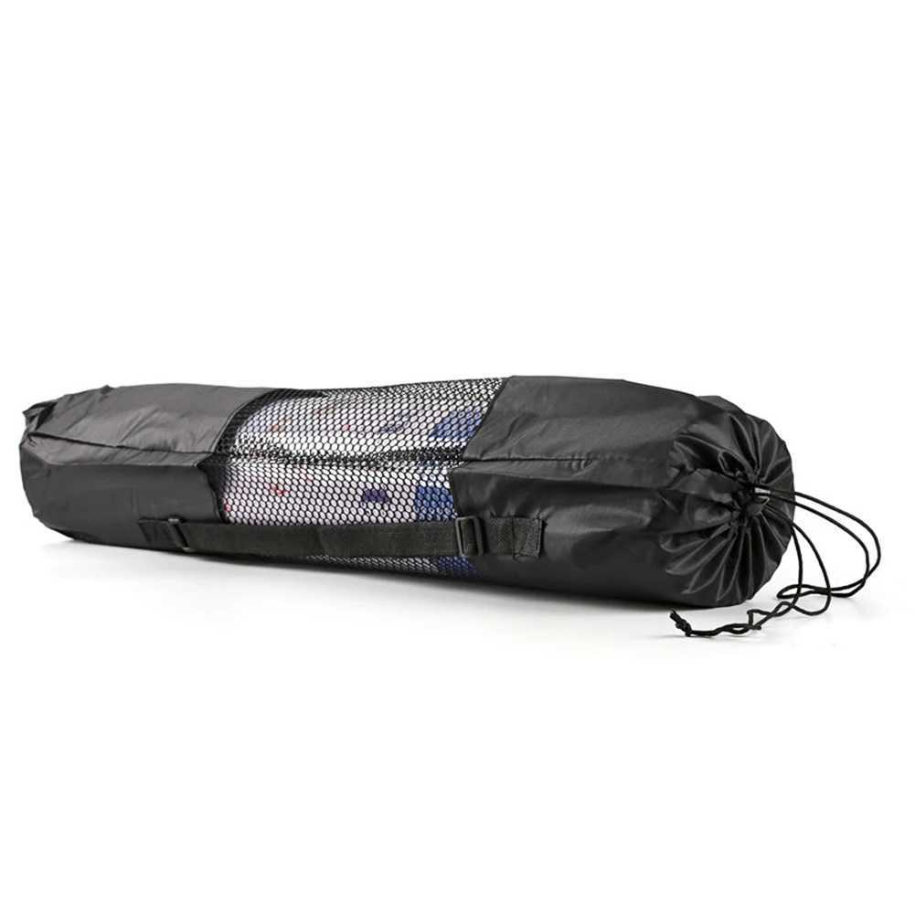 Yoga mat holder shoulder strap single shoulder mesh pull rod yoga bag W240906