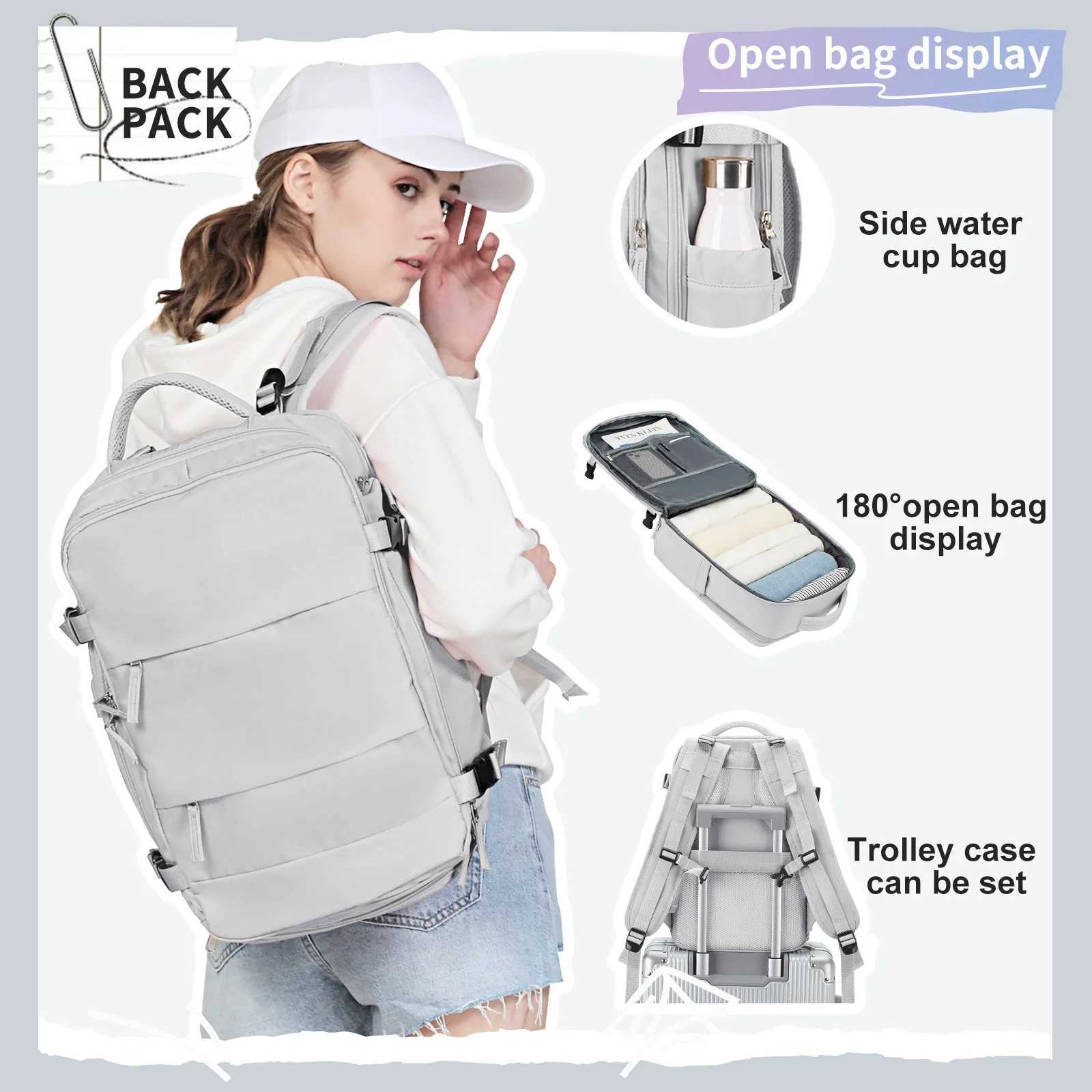 Man s Large Capacity Easyjet Carry Ons 45x36x20 Backpack Laptop Bag Hand Luggage Travel Women s Cabin 240906
