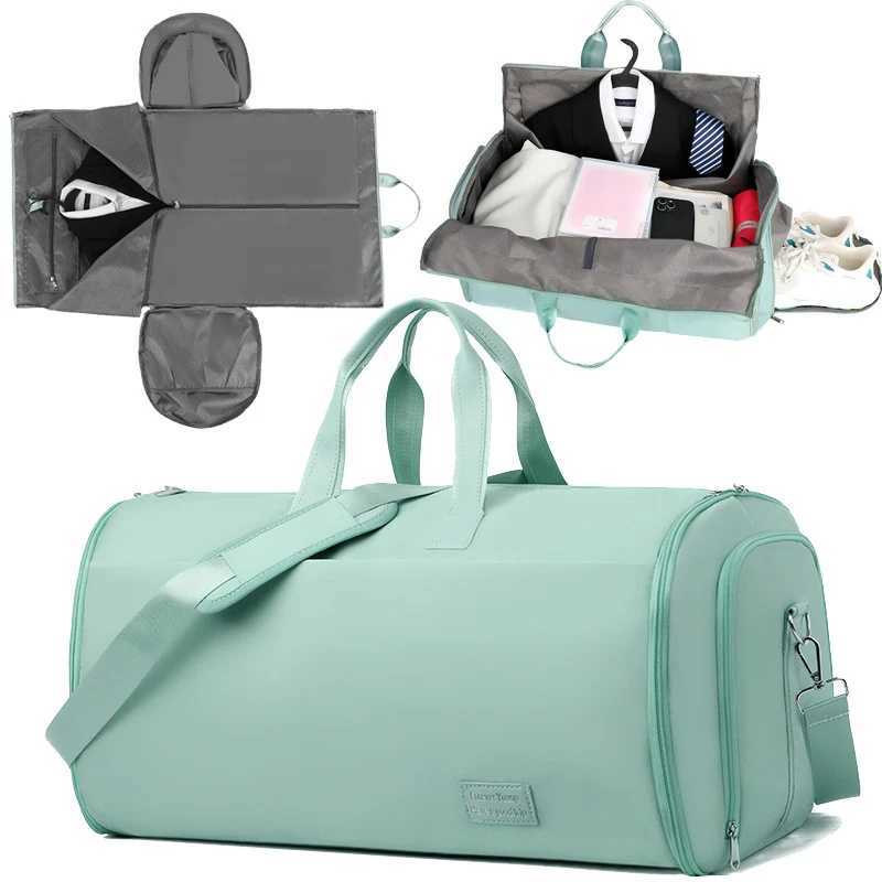 Foldable fitness shoulder bag set Western style clothing storage bag waterproof training yoga womens cross bag W240906