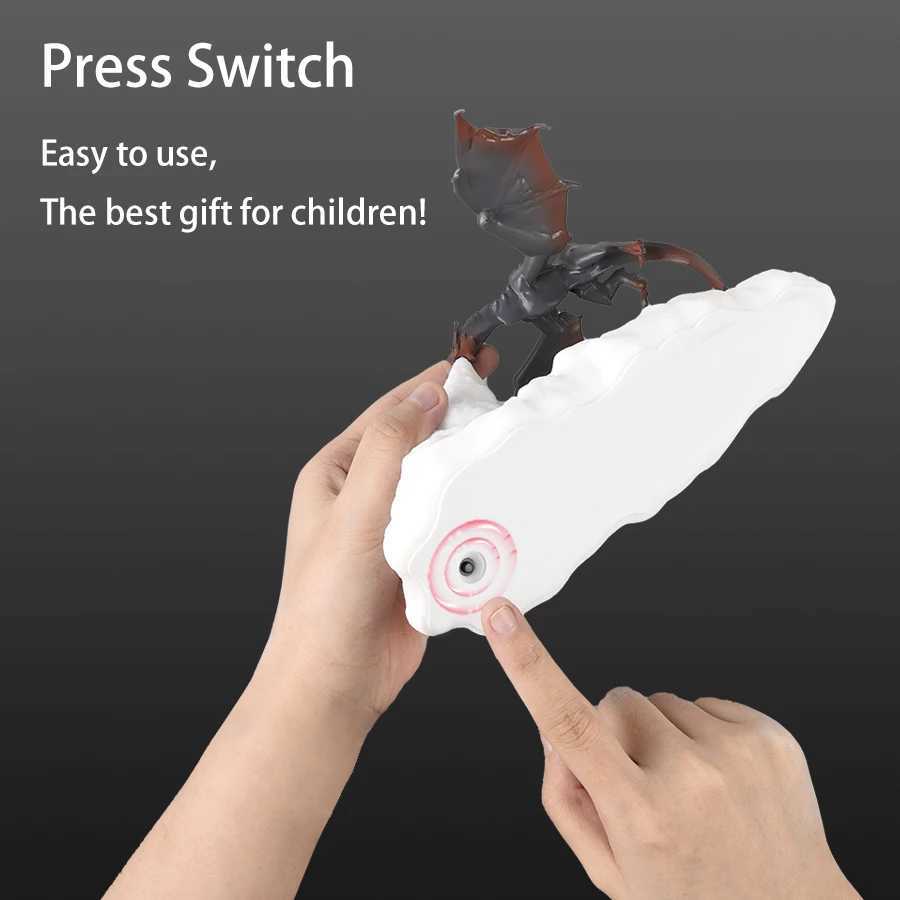 3D printed LED fire dragon ice dragon lamp room decoration rechargeable night light for holiday birthday gifts and home decoration W240816