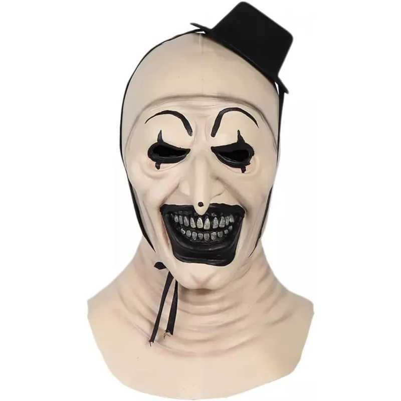 Halloween Joker Mask Latex Scary Clown Full Face Headdress Cosplay Masquerade Prop Halloween Costumes Decor Carnival Party PropsXJ240905
