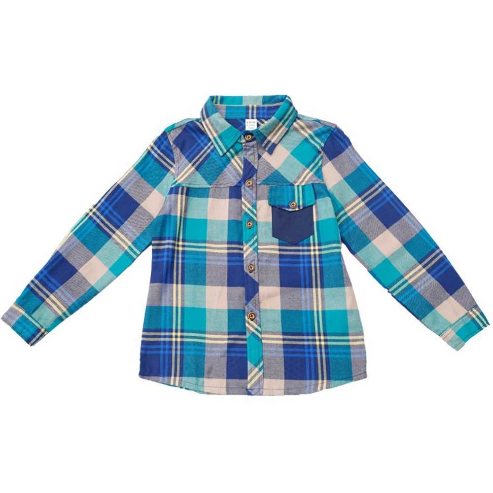 2023 Fashion Teenager Boys Shirt Kids Cotton Boys Plaid Shirts Long Sleeve England School Trend Children Clothes 9 10 12 14 15Y Y240906