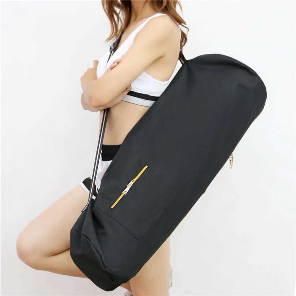 80cm Fitness Storage Bag Multi functional Oxford Yoga Mat Storage Bag Large Capacity Lightweight Foldable Outdoor Camping W240906