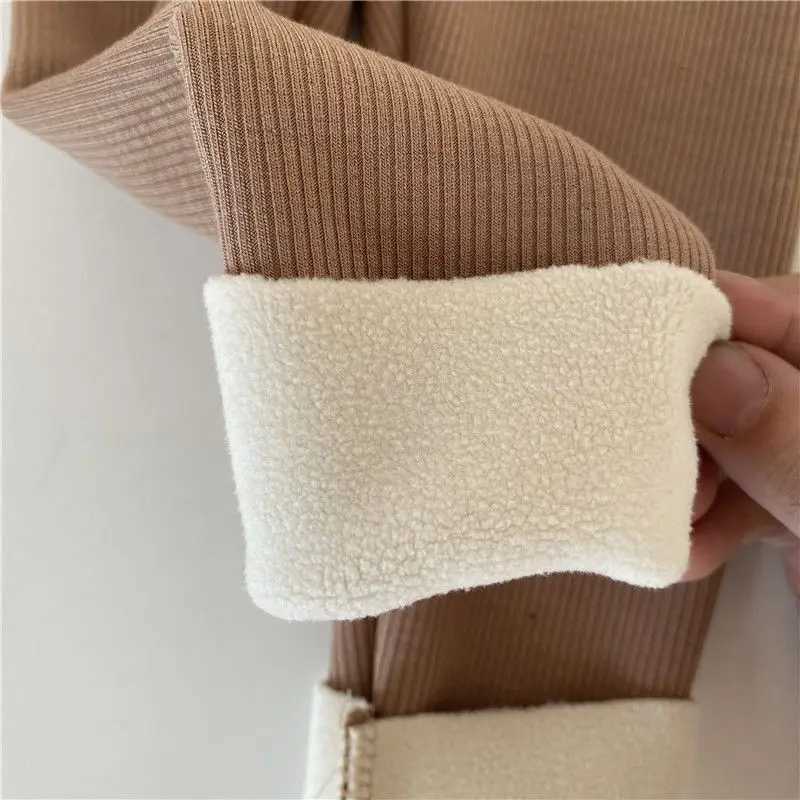 Winter Girls Leggings Cotton Trousers Kids Pants Girls Pants Skinny Elastic Thickening Children Leggings Trousers for 1-6 Years Y240906