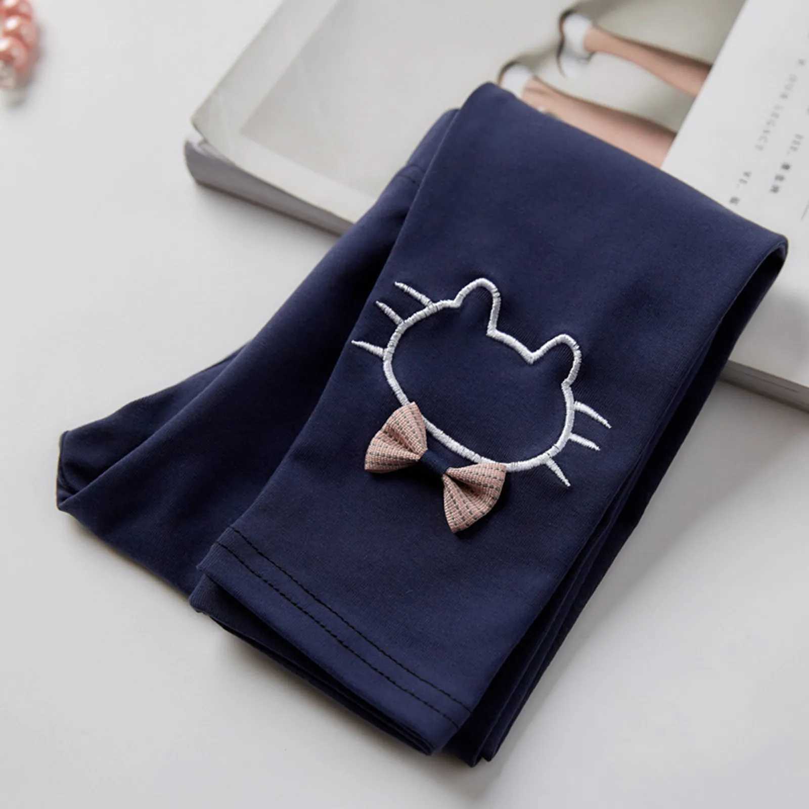 Toddler Kids Baby Girls Cotton Prints Lined Light Leggings Stretchy Tights Pants Trousers Leggings For Girls 5-6 Years Old Y240906
