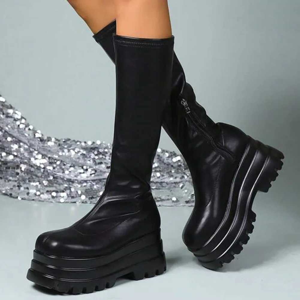 Womens Ankle Boots Gothic Cool Womens Three Bottom Boots 2023 New Street Womens Platform Sandals Large Size 42 CL240906