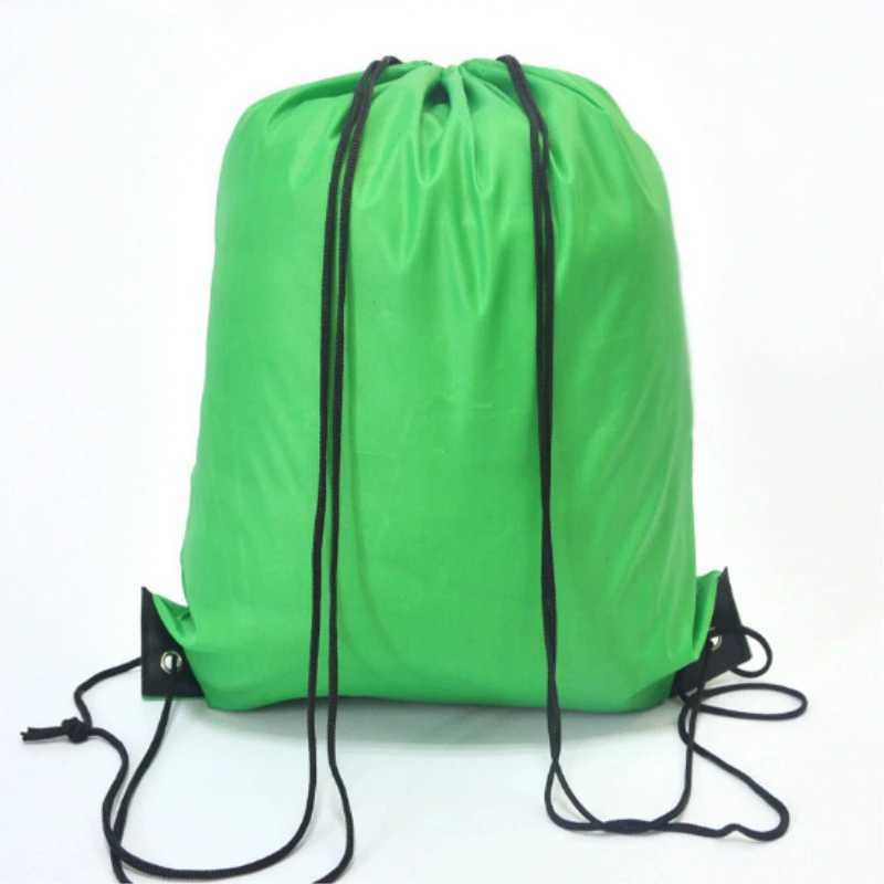 Portable mens sports and fitness bag with drawstring strap waterproof folding backpack shoes yoga running fitness travel bag W240906