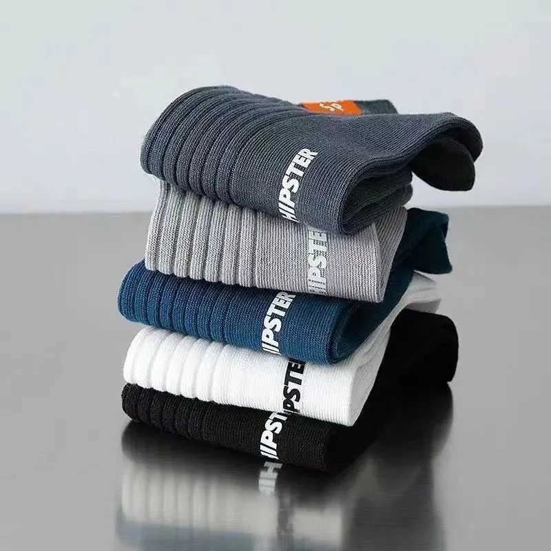 5 pairs of summer mens new letter socks breathable sweat absorbing invisible and comfortable Ankle Sports Meias wholesale W240905
