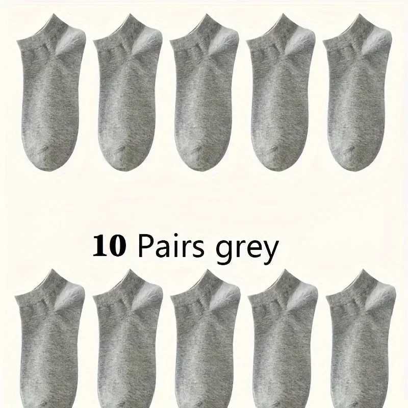 10 pairs of basic ankle socks soft and lightweight perfectly matched with low cut ankle socks womens socks and socks W240905