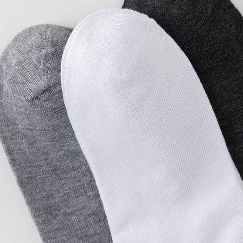 5 pairs/batch low cut mens socks solid color black white gray breathable cotton sports socks mens short socks womens W240905