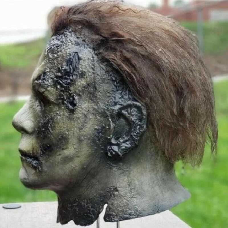 Michael Myers Mask 1978 Halloween Movie Latex Mask Realistic Horror Mask Scary Cosplay Mask Costume Party MaskXJ240905