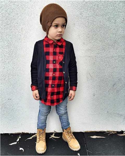 Child Kids Boys Girls Long Sleeve Plaid Check Tops Blouse Casual Clothes Y240906