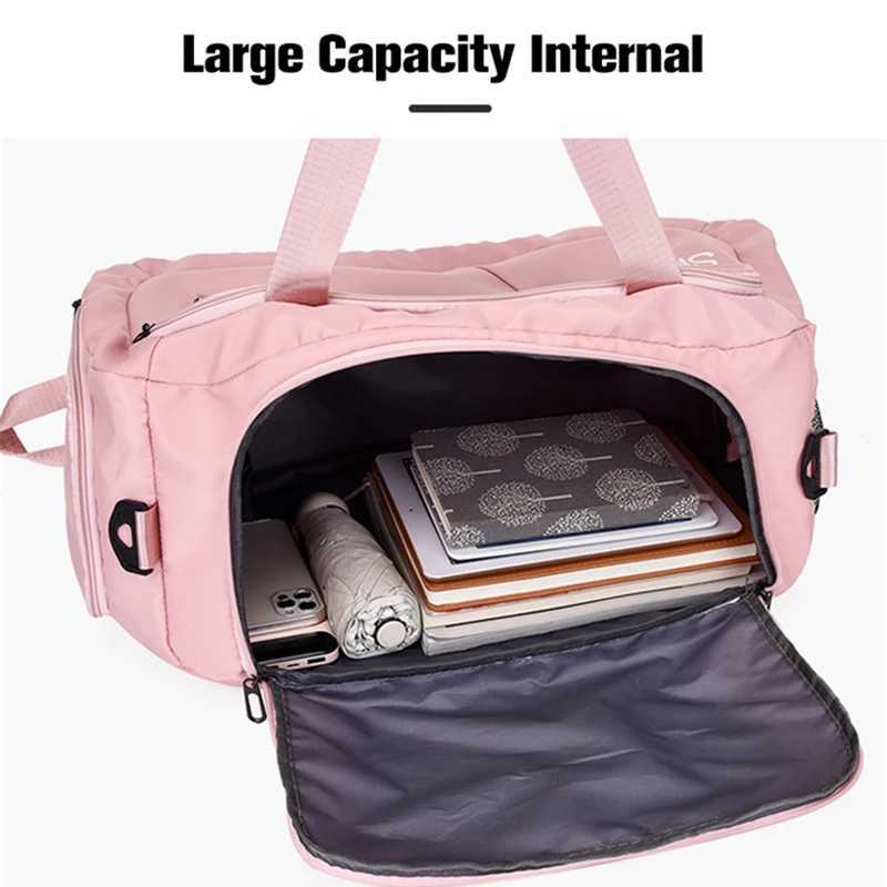 Fitness bag travel backpack womens shoulder bag outdoor yoga bag training bag Crossbody dry backpack W240906