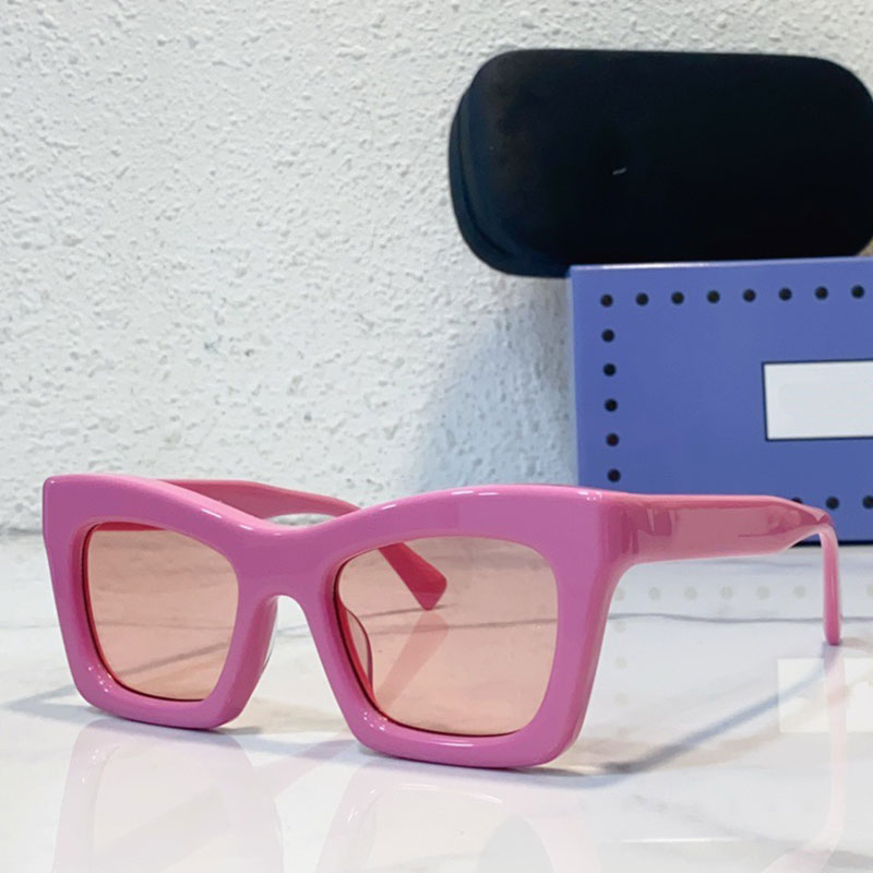 CAT EYE SUNGLASSES Designer Women Acetate Pink Cat Eye UV400 Fashion Trend Style Sunglasses Street Styling 1773