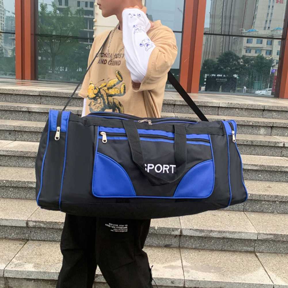 Oxford Fitness Bag Multi functional Yoga Sports Backpack Durable Adjustable Shoulder Strap with Zipper Used for Travel and Swimming W240906