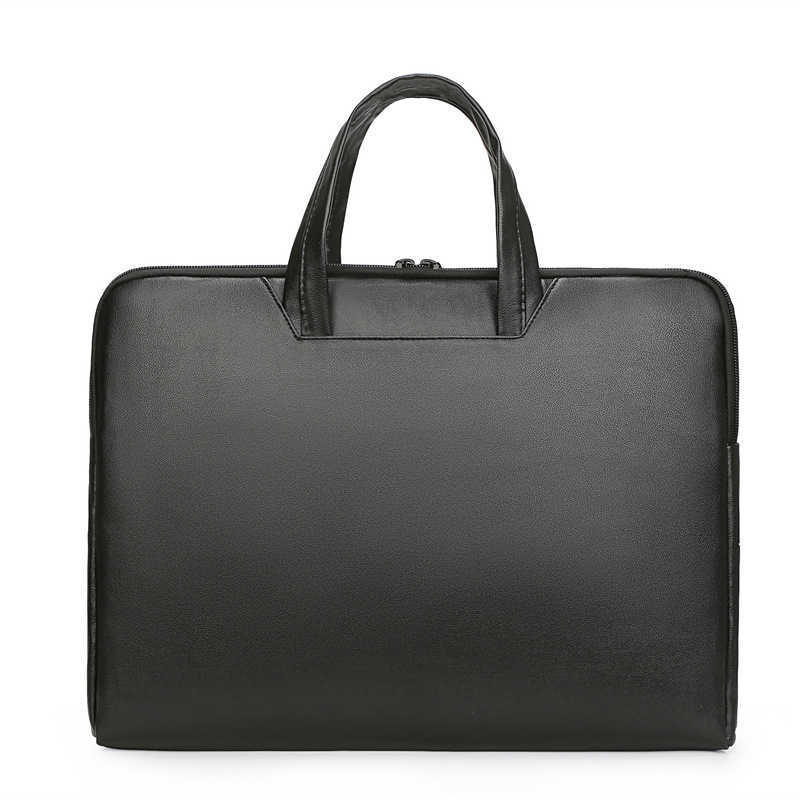 CMM Take Sample of Mens Briefcase Business Handbag Korean Version Fashion Leisure Briefcase Computer Official Briefcase File Folder
