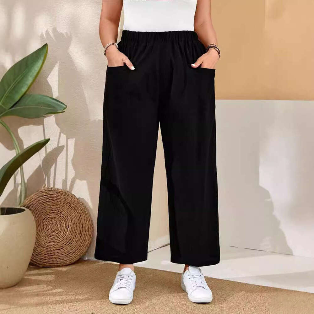 2024 Autumn/Winter New Women's High Waist with Strap Comfortable and Breathable Casual Pants for Women