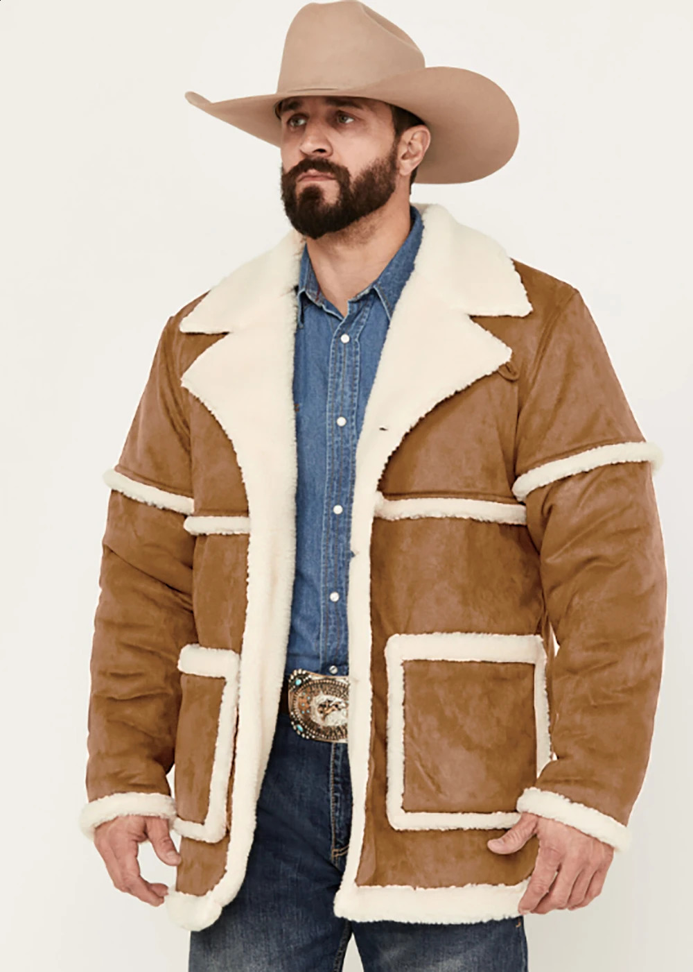 2024 autumn and winter mens velvet jacket thickened color matching British style warm clothing 240906