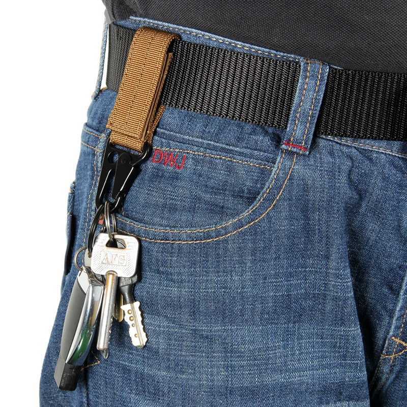 New outdoor multifunctional belt buckle hiking backpack nylon hanging buckle mens tactical belt accessories new keychain W240905