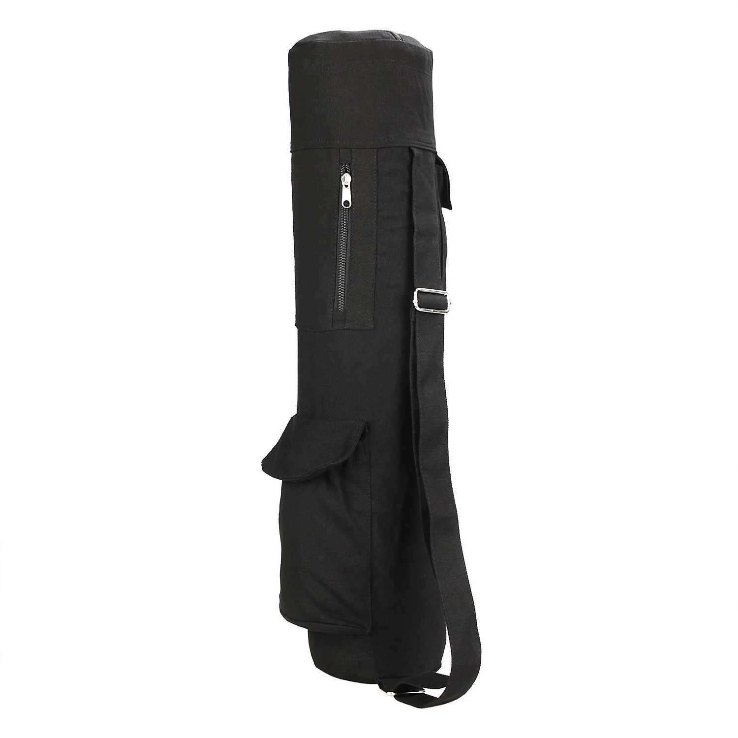 Multi functional yoga mat storage bag for womens gym large capacity exercise fitness yoga backpack cover canvas bag W240906
