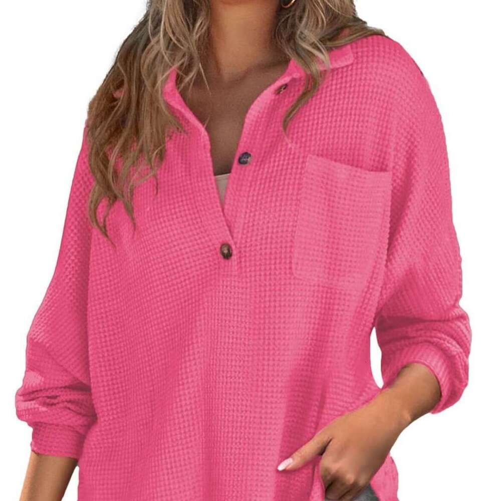 Women's 2024 Autumn/Winter TIKTOK Waffle Knitted Top with Waist