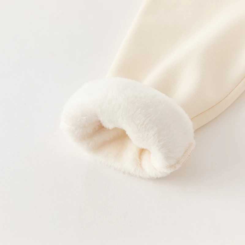 Dave Bella Girls Leggings Winter Thick Warm Plus Cute Children Kids Baby Soft Bottom Part Pants DB4237618 Y240906