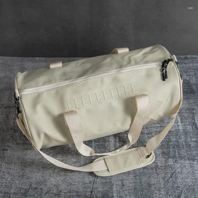 Duffel Bags 24 Mens Sports Handbag Classic Emed Letter Bucket Bag Waterproof Fiess Swimming Large Capacity Travel 4