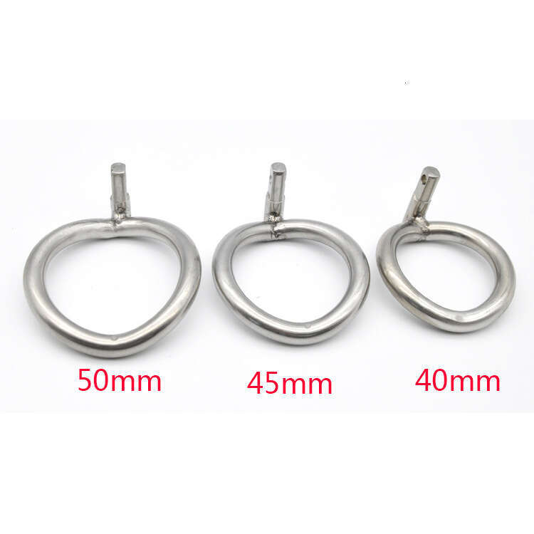 Prison bird genuine stainless steel chastity device accessories, curved ring, gay adult products R4