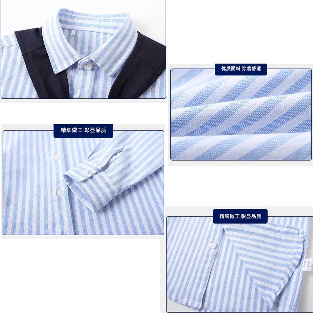 Baby Boys Blouses Toddler Striped Outerwear Kids Shawl Jacket Comfortable Shirts 2024 Spring Autumn Childrens Clothing Casual Y240906