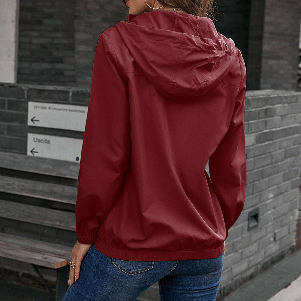 2024 Autumn and Winter TEMU Women's New Sports Mountaineering Suit Waterproof Jacket Top Women