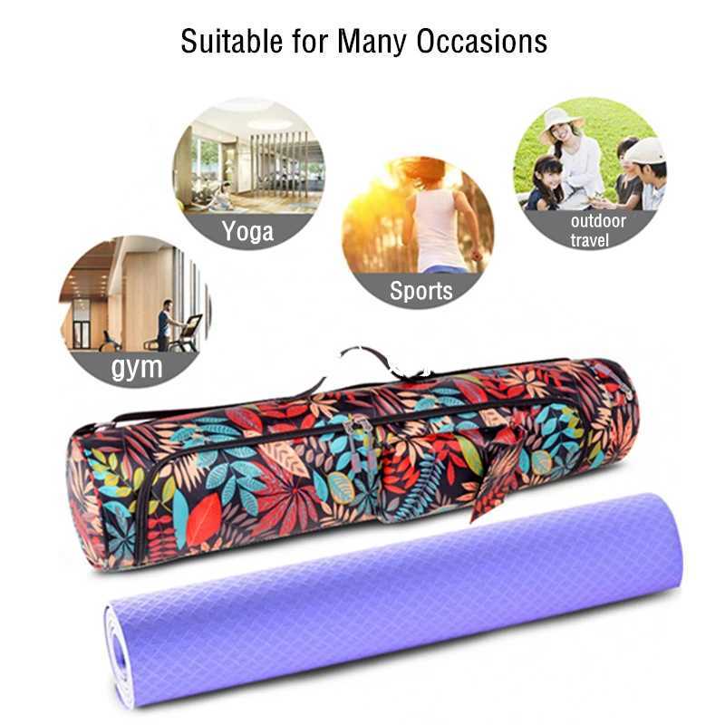 Fashionable portable yoga mat bag unisex Pilates mat shoulder cross body bag sports bag W240906