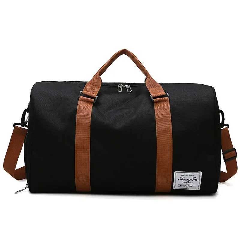 Portable fitness bag mens and womens sports yoga bag wet dry separation luggage travel swimming handbag W240906