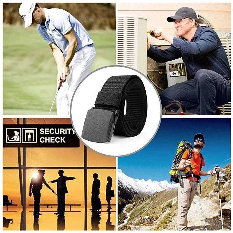 Military automatic buckle nylon strap outdoor hunting multifunctional tactical canvas strap high-quality mens strap W2409056