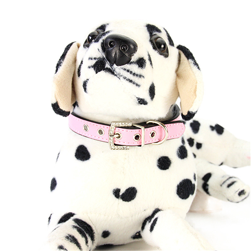 halloween Pet collar Black border steam eye decoration lead dog with diamond buckle head leather dog neck collar collar Steampunk Eye Decoration