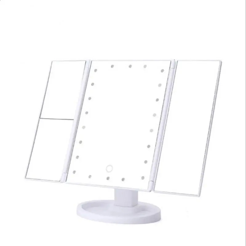 Colors Makeup Mirror LED Light Vanity Mirror Touch Screen Flexible Magnifying Cosmetic USB Battery Use Makeup Tools 240905