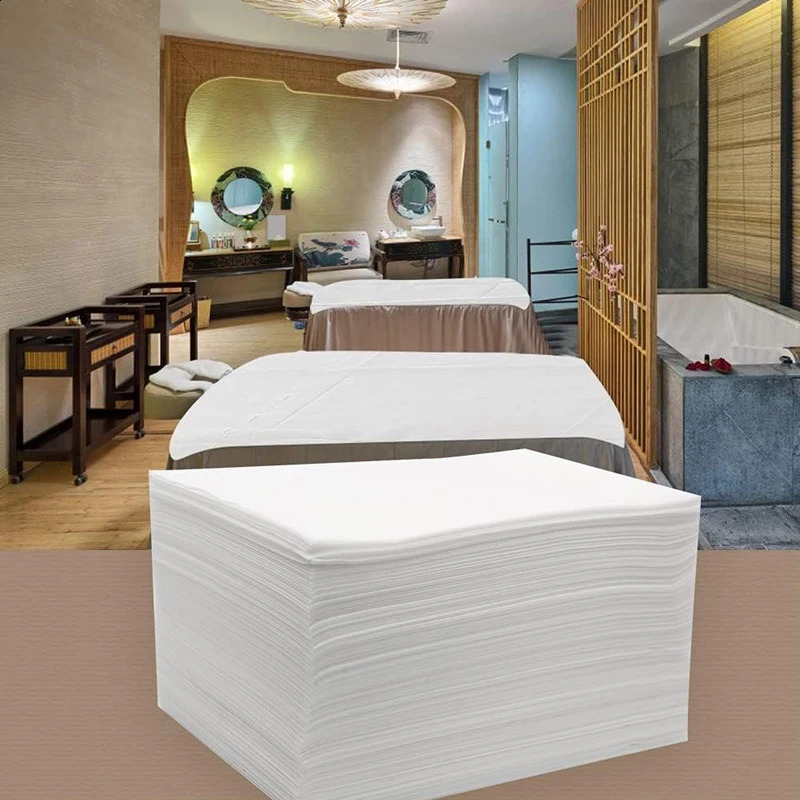 100 disposable bed Sheet beauty salon spa massage thickened nonwoven fabric countertop eyelash extensions tattoos travel 240903