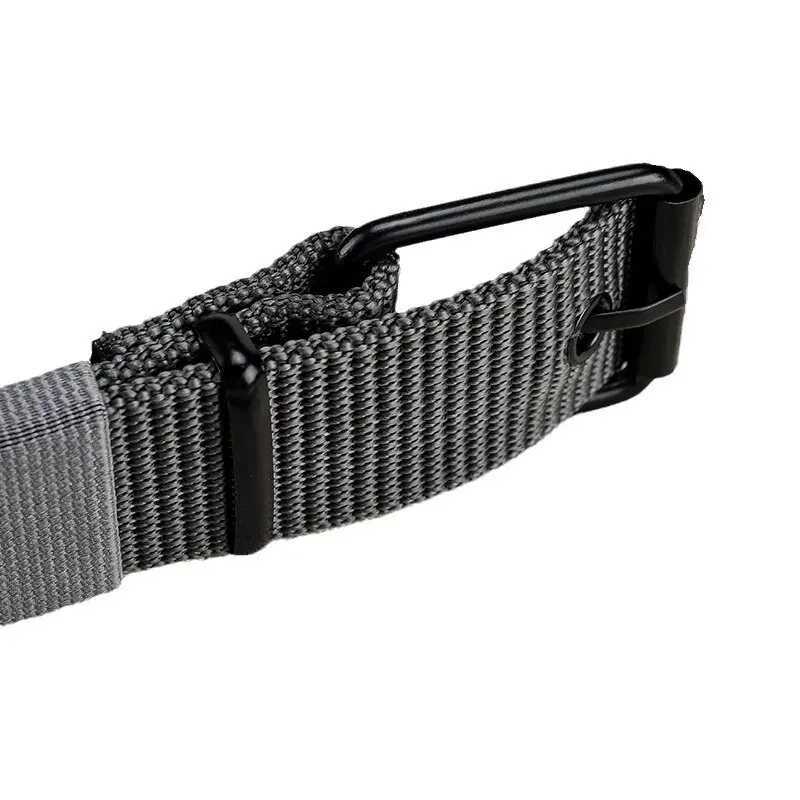 Mens belt Porous canvas buckle leather belt outdoor sports belt womens fashionable eye belt womens jeans belt W240905