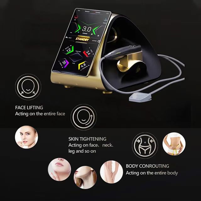 TT 7d Hifu High Intensity Focused Ultrasound 360 2 Handles 9D HIFU face lifting Vmax Face Lifting Skin Firming Machine 13D Hifu Body Slimming Machine