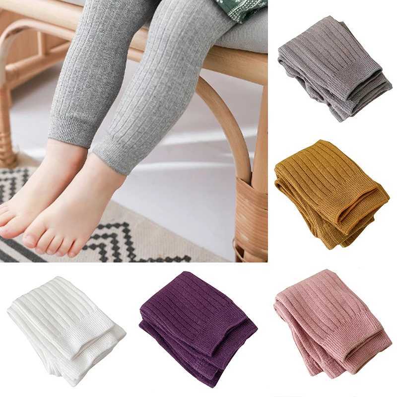 YWHUANSEN 0 to 8 Yrs Spring Autumn Double Needle Leggings Girl Combed Cotton Ribbed Leggings Baby Soft Lace Knitted Pant For Boy Y240906