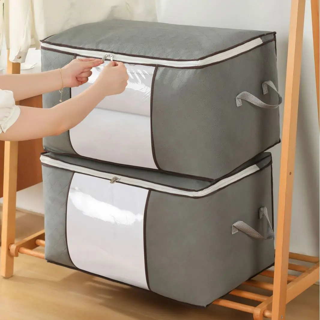 6pcsset Clothes Storage Bags Upgraded Foldable Fabric Containers For Organizing Bedroom 240906